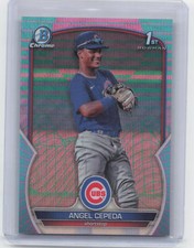 2023 Bowman Chrome #BCP-205 Angel Cepeda Aqua Pink Vapor #/125