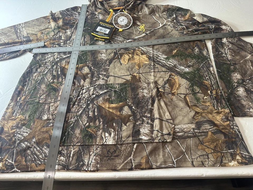 Browning L/S Hipster Hooded RealTree Tee Men's Size 3XL Regular Fit New w/Tags - Image 4 of 4
