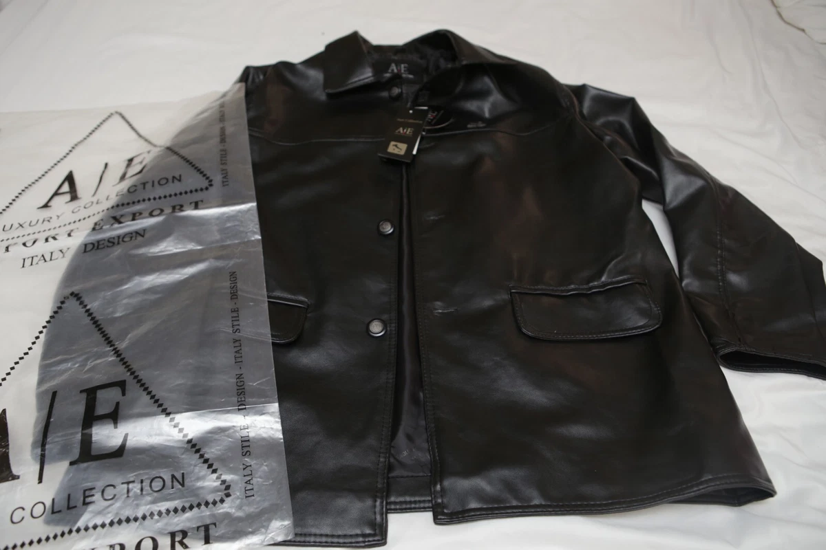 Armani Exchange Faux Leather Outer Shell Regular Coats, Jackets