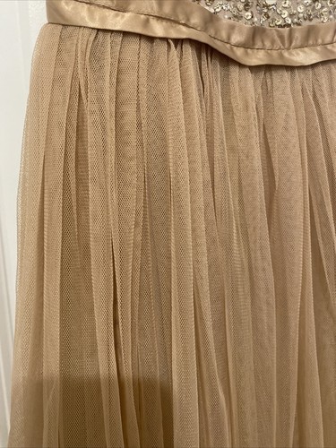 BHLDN Anthropologie Avery Maxikleid Pailletten und Tüll Gr. 12 - Bild 7 von 8