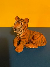VINTAGE STONE CRITTERS TIGER FIGURINE #SC-D48 MADE IN THE USA ESTATE FIND
