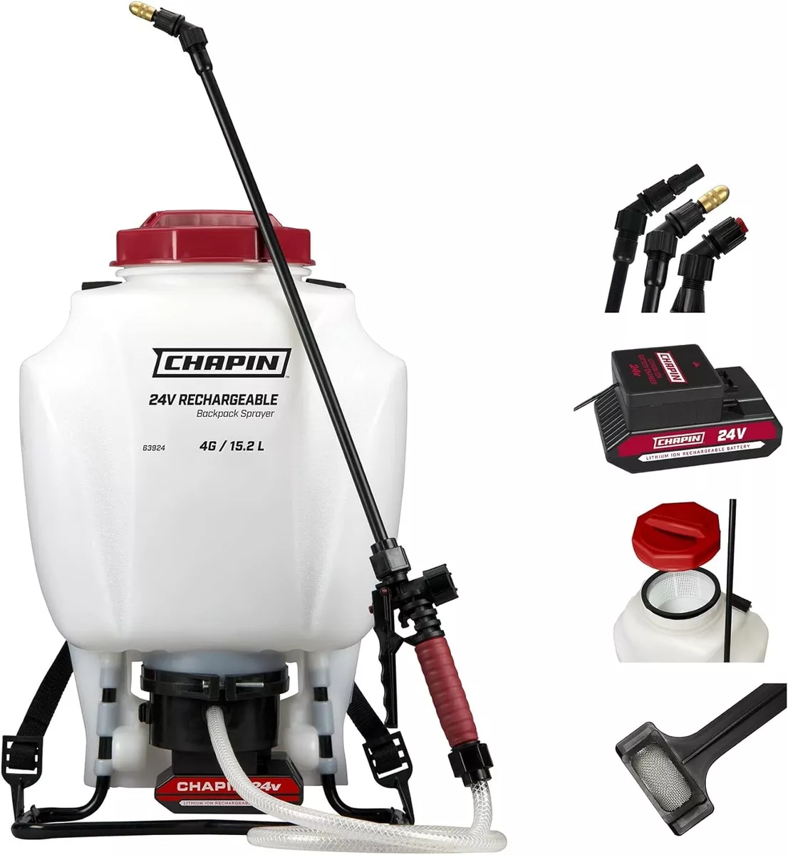 NEW Chapin 63924 24V CORDLESS BATTERY POWERED Backpack Sprayer 4