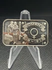 Vintage 1973 WOMENS LIBERATION JUST MARRIED 1oz .999 Silver Art Bar Madison Mint