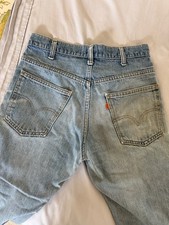 VTG 1969-70 Levi  s 646 Orange Tab Bellbottom Flare Faded Denim Jeans Size 31x30