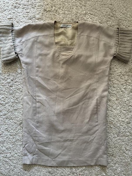 Women Frankie Morello Dress Beige Viscose 36