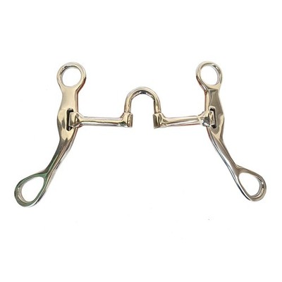 HILASON Short Shank Correction Bit with Stainless Steel | Horse 5 In, black 