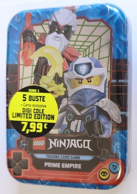LEGO Ninjago Prime Empire Series 1 Mini TCG Tin Box Blue Digi Cole LE Card