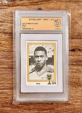 78 Stickers Panini Mondiali Argentina 1978 - Pelé #27 - GSG 6.5 Ottime - Ottime Condizioni