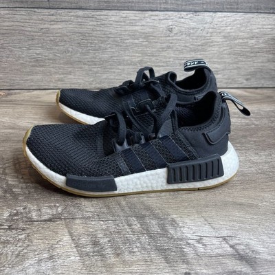 Adidas NMD_R1 B42200 Mens 7 Running Shoes Black Gum Lace Up Athletic Sneaker