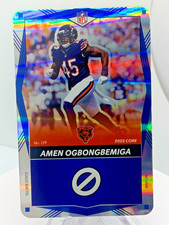UNO Elite NFL Amen Ogbongbemiga Holo Foil Blue