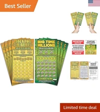 Laugh-Out-Loud Gag Lottery Tickets - 8 Realistic Scratch-Off Tickets