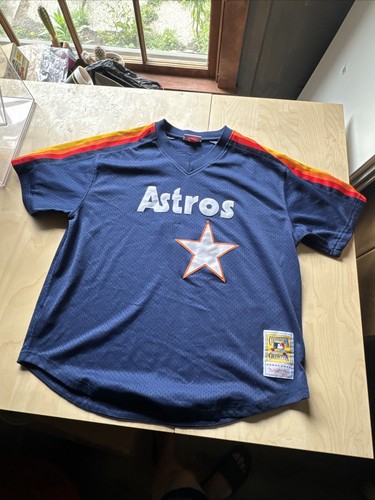 #7 Biggio Houston Astros MLB Retro Navy Blue Jersey Xl Bt9