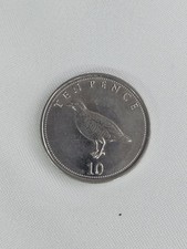 2016 Gibraltar 10 Pence Coin – Queen Elizabeth II Bird Reverse KM# 1684 Z2208