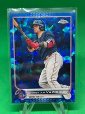 Christian Vazquez Base Card 2022 Topps Chrome Sapphire #63 Boston Red Sox