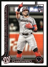 Andres Chaparro 2025 Topps #167 RC Washington Nationals