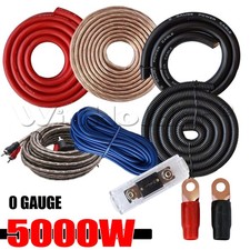 5000W 0 Gauge Car Amplifier Installation Wiring Kit Complete Amp Copper Cables