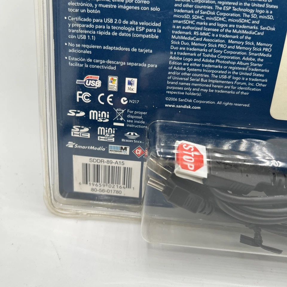 SanDisk ImageMate SDDR-89 12-in-1 USB 2.0 Flash Memory Card Reader ~ New - Image 4 of 4