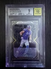 2022 Panini Obsidian Aidan Hutchinson Rookie Auto Electric Etch Yellow 02/25 BGS