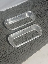 1962-1966 Chevy Truck Hood Parking Light Bezels Pair 62 63 64 65 66