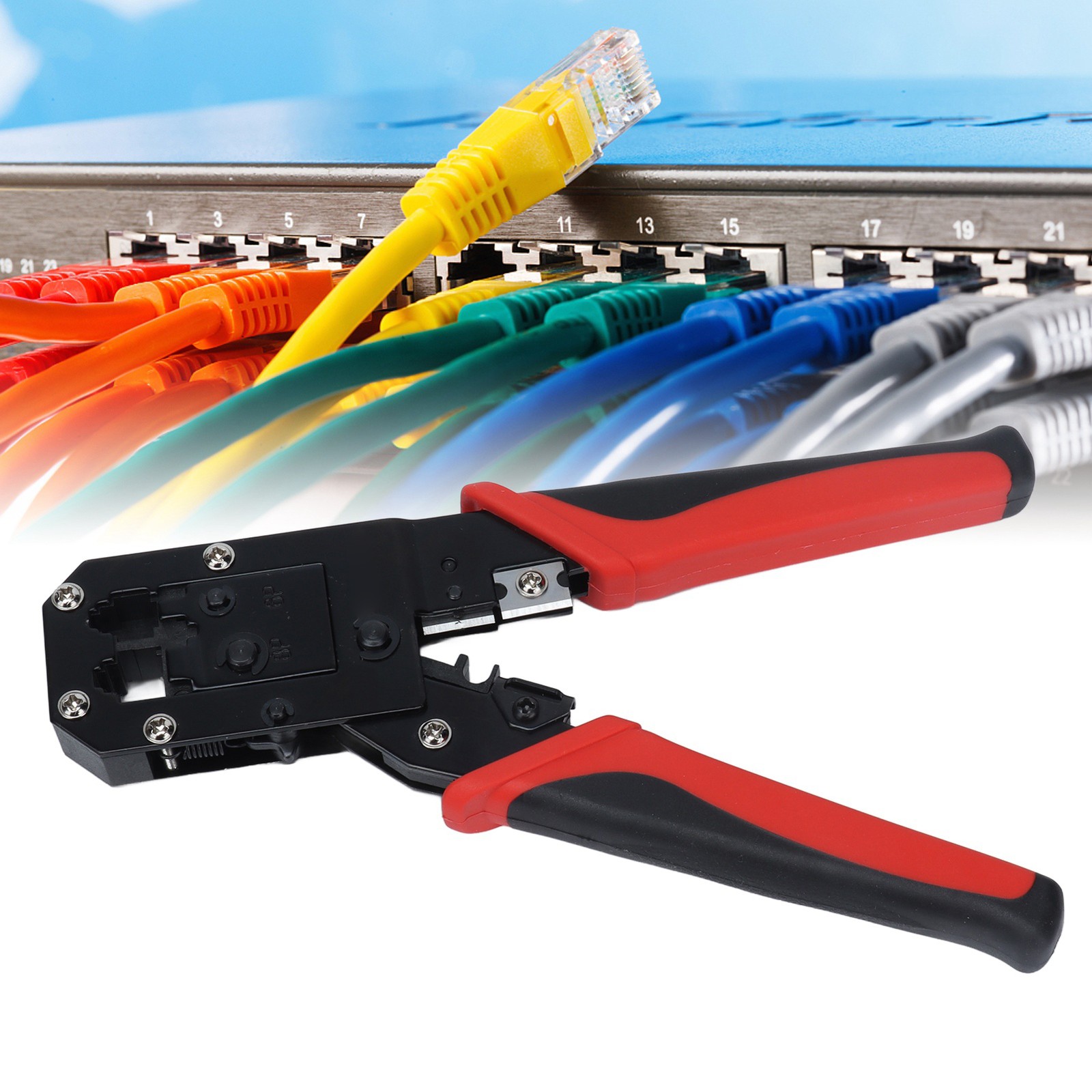 Multi Functional Crimp Tool For RJ Connector Crimping 8P 6P Network Telephone