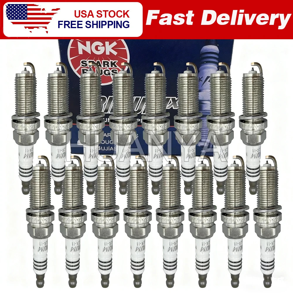 Set of 16 Iridium IX Spark Plugs 4469 For NGK 11-17 Ram 1500 5.7L V8 LFR5AIX-11
