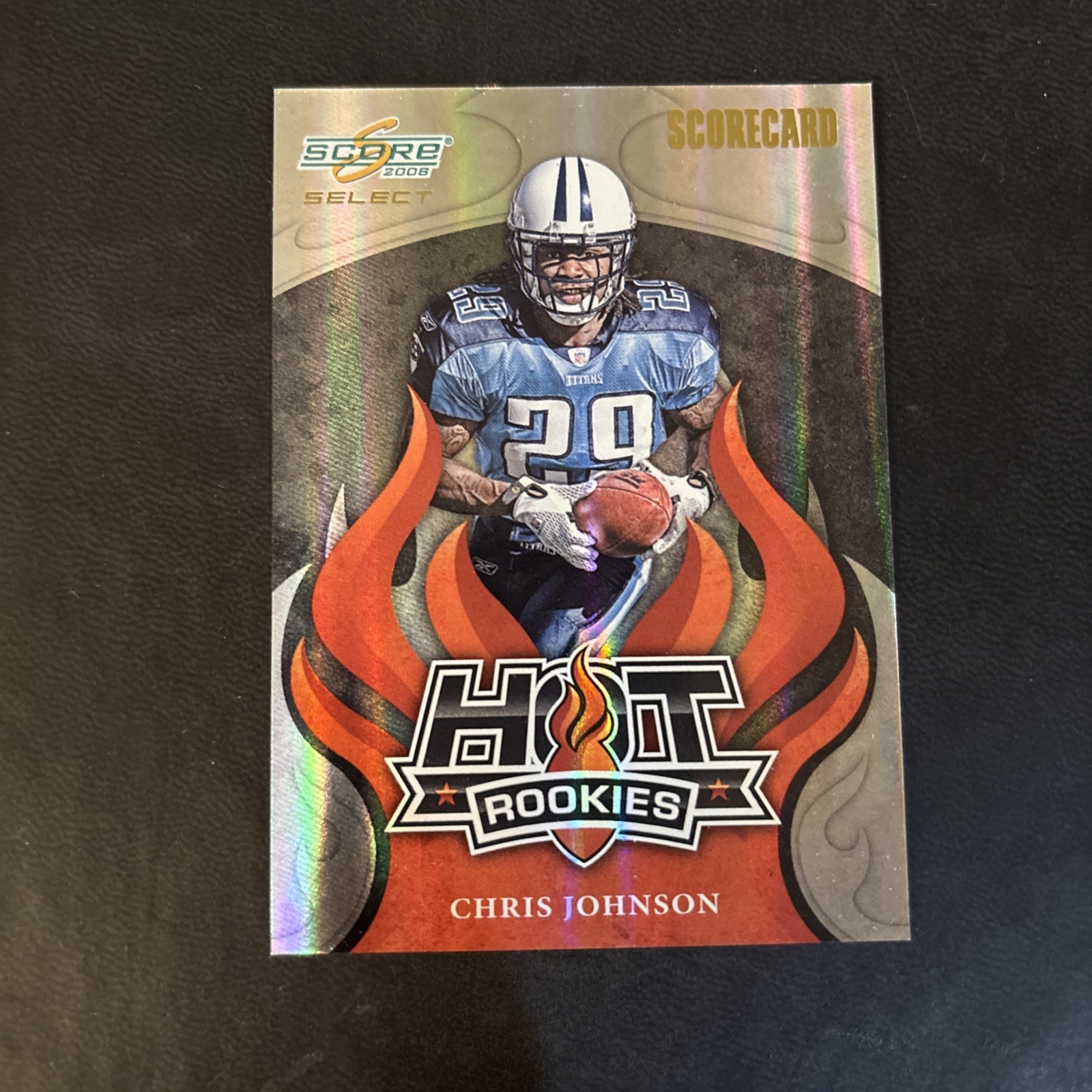 Chris Johnson Score Select Hot Rookies #HR3 Scorecard
