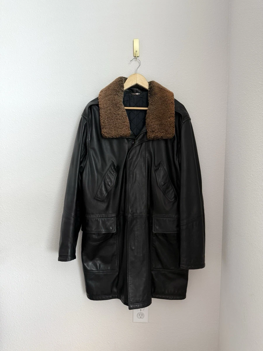 Versace Leather Outer Shell Coats, Jackets & Vests Trench Coats