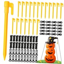 80Pcs Inflatables Stakes and Tethers, Replacement Landscape Multicolor