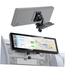 CD Slot Mount for CarPlay Screen 360  Rotation Tool-Free Standard -Black