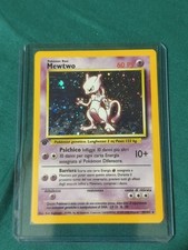 Pokémon MEWTWO Holo 10/102 Set Base - 1ª Ed - ITA - NM