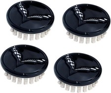 4pcs Wheel Center Cap Compatiable With 2014 C7 Corvette Stingray Black White 4pcs Wheel Center Cap Compatiable With 2014 C7 Corvette Stingray Black White