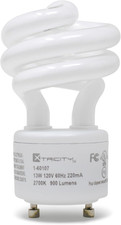 Xtricity Compact Fluorescent GU24 2 Prong Light Bulb Base, T2 Mini Spiral, 13W