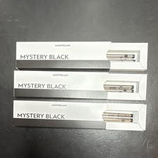 Montblanc Mystery Black Pen Ink Refills Cartridges 3 Pack Steel Material Black