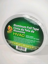 Duck Brand New HVAC Metal Repair Aluminum Foil Tape, 1.88-Inch by 45yd Sealed