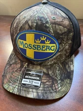 mossy oak country Mossberg Patch On richardson 112 Snapback Trucker Hat