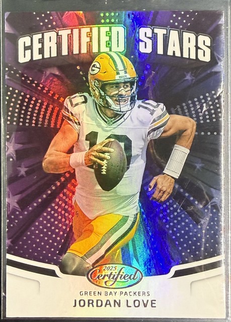 JORDAN LOVE 2025 Panini Certified Certified Stars #CST-JLE Green Bay Packers