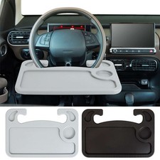 2 Sided Car Steering Wheel Tray Desk For Laptop Drink Food Work Table Holder NEW