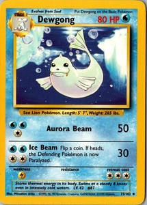 Dewgong 25/102 Base Set Uncommon