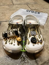 Crocs Nascar Realtree Classic Clog Camo Racing Flames Limited Edition Size 11
