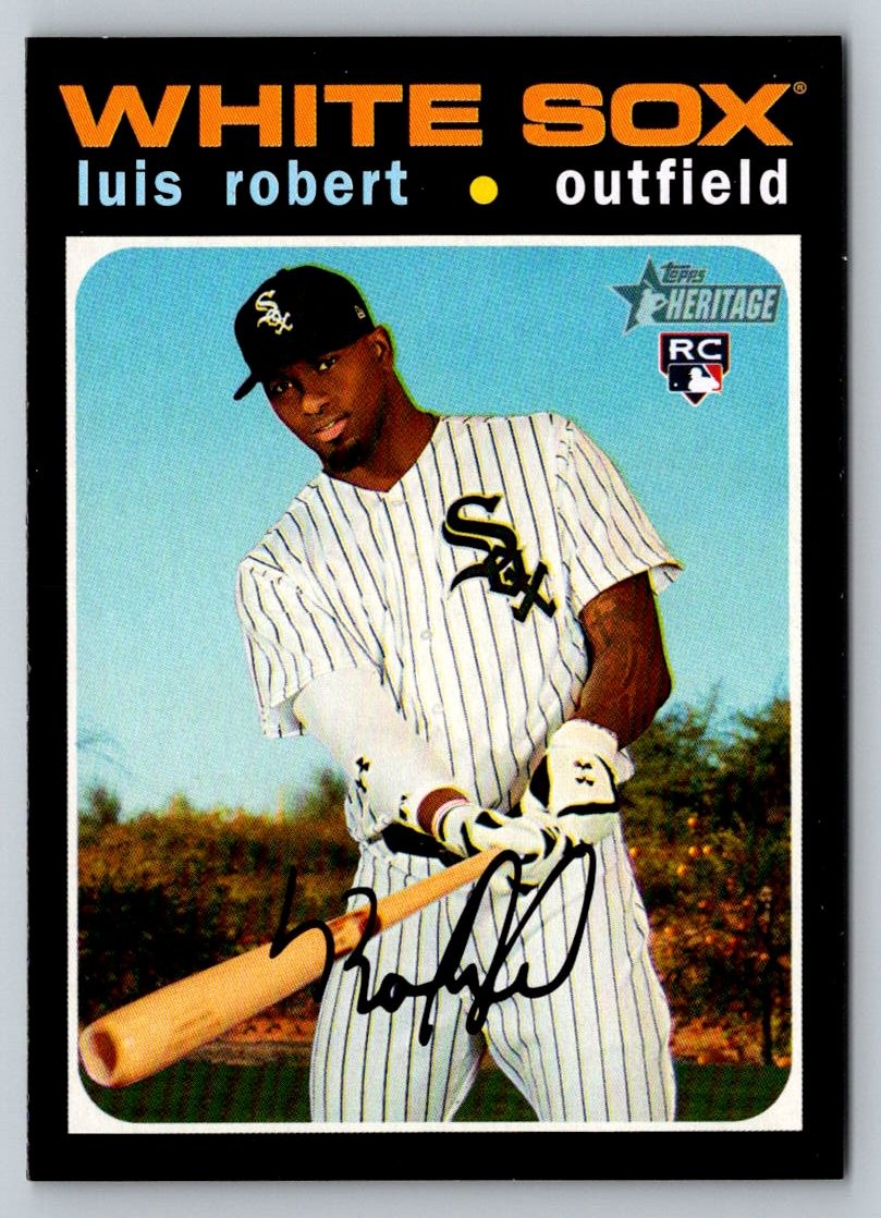 Luis Robert RC White Sox 2020 Topps Heritage #512 NM Major League Baseball
