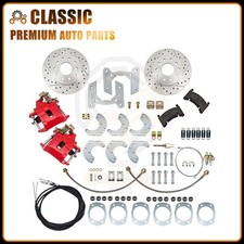 Fits For Ford 9 Inch New Universal Rear-end Disc Brake Conversion Kit Red Fits For Ford 9 Inch New Universal Rear-end Disc Brake Conversion Kit Red