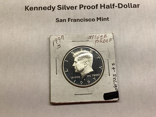 1997 S Kennedy 90% Silver Proof Half Dollar with Deep Cameo 081725 45tr