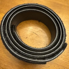 38” Black Leather Hook & Loop Police Duty Gear Inner Belt