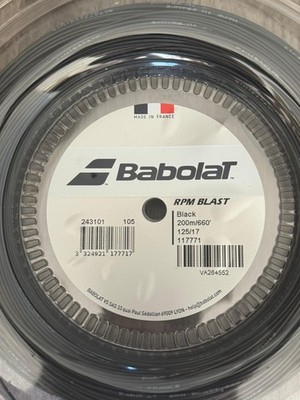 Corde Babolat RPM Blast Rough 200m – Polyester 8 Faces, Revêtement Silicone, Effet Renforcé