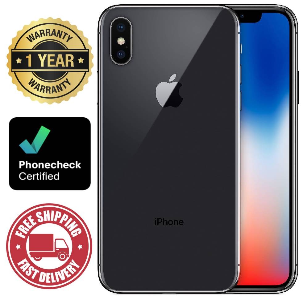 Apple iPhone X - 256 GB - Space Gray (GSM Unlocked) Smartphone