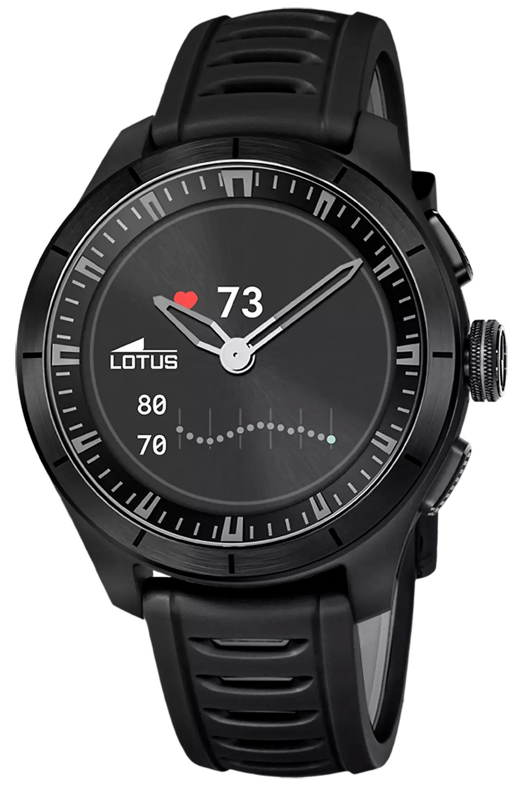 Lotus Connected Full D Hybrid Smartwatch (45mm) Digital Display / Black 20001/4