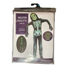Costume Skeleton Glow In The Dark Child Size L 12-14