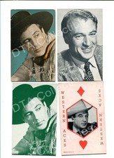 GARY COOPER 4 ARCADE CARD LOT-WESTERN ACES!! FN