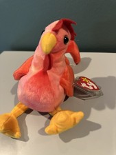 Ty Beanie Baby DOODLE The Rooster 4th Generation 3rd Tush Tag PVC 1996
