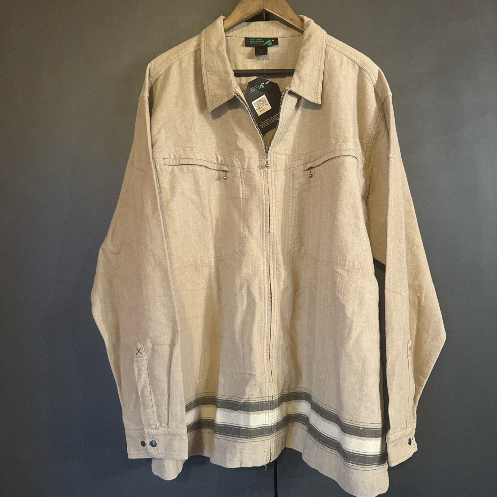 EMS Eastern Mountain Sports Men's Khaki Jacket Size XL New With Tags